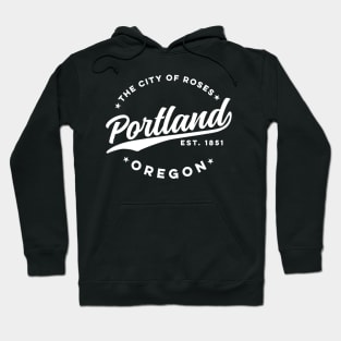 Vintage Portland Oregon City of Roses Retro USA Hoodie